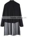 Top Sale Chiffon Zipper Ladies Elegant Spring Coat,newest Italian Brand Coat,women Fashion Coat thumbnail-4