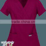 Anatomy Scrubs Modern Fit Mock Wrap Tops thumbnail-1