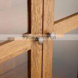 Rustic Oak Wood TV Unit With 2 Doors With Good Design and 100% Solid Oak Wood Furniture thumbnail-4