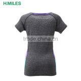 Gym Sport Women Short Sleeve Running Melange t Shirt/t-shirt thumbnail-2