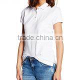 Cotton Plain White Polo T-shirt Sport T-shirt Design for Bulk Blank thumbnail-1