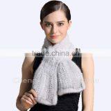 CX-S-86B China Supplier Wholesale Ladies Hand Knitting Real Mink Fur Scarf thumbnail-1