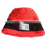 Cheap Striped Polar Fleece Knitted Winter Hat Factory thumbnail-3