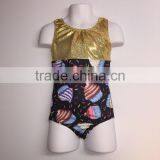 New Arrival Cupcake Pattern Girls Gymnastics Leotards thumbnail-1