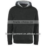 65 Polyester 35 Cotton Pullover Sweatshirt Hoody Black thumbnail-1