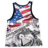 Custom Cotton Sport GYM Stringer Men's Tank Top Sexy Sleeveless Top thumbnail-1