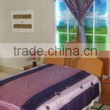 Hand Printed Polyester Queen Size Fabric Bedding Set thumbnail-1