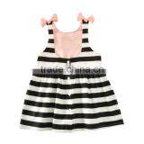 S17727A Wholesale Baby Little Girls Sleeveless Summer Striped Dress thumbnail-3