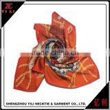 100% Silk Printing Square 90*90 Elegant Lady Scarf thumbnail-2