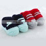 Baby Crochet Sneakers Shoes, Cotton Crochet Sneaker Shoes for Infants thumbnail-1