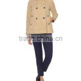 Classic Womens Double Breasted Coat AD8706 thumbnail-2