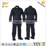 Excellent Safe Black Colour 100 Cotton Flame Retardant Coverall for Oil and Gas thumbnail-1