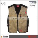 Good Design Outdoor Clothing Men's Work Vest With Poly Cotton thumbnail-1