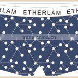 Dots Blue White 88% Polyester 12% Underwea Production r, MEN Boxer Short,