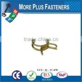 Made in Taiwan Stainless Steel thin hose clamp flexible hose clamp double wire