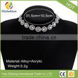 Fashionable Short Necklace Multilayer Concave Diamond Crystal Necklace Can be Paired With Anything thumbnail-4