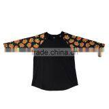 Wholesale Boys Pumpkin Raglan t Shirt Children Halloween Boutique Baseball Cotton Long Sleeve Raglan Tops thumbnail-1
