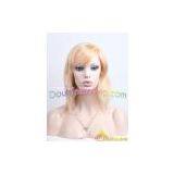 Short Blonde 100% Human Hair Wig in Stock thumbnail-1