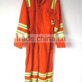 100 Cotton European Orange Work Coveralls thumbnail-2