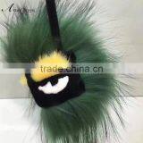 High Quality Fashion Colorfur Raccoon Fur Key Chain Accessories for Bag thumbnail-4