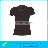 Popular High Quality Bamboo Custom Knitted Collar Short Sleeve Outdoor T Shirt