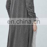Long Cotton Cardigan Side Slit Hem Women Sweater thumbnail-6
