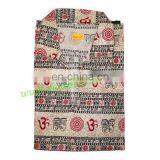 Full Sleeve Short Yoga Kurta in Cotton, Size : Chest 110 x Height 69 x Sleeve 57 Centimeters. thumbnail-1