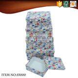 Multifunctional Custom Eco-friendly Check Pattern Fabric Toy Storage Box With Lid