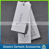 custom new design special paper hang tag three piece paper clothing tag