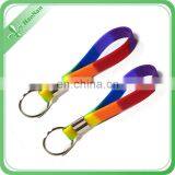 High Quality Cartoon Keyring Custom Silicone Bracelet Key Ring