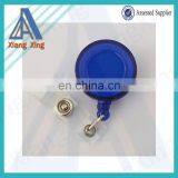 Round Plastic Logo Attached Retractable Reel id Card Holder thumbnail-2
