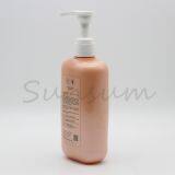 Free Sample 500ml Orange Flat Plastic Cosmetic Body Wash Bottle With Lotion Pump thumbnail-5