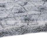 New Luxury Grey Color pv Fur Minky Brushed Double Plush Throw Blanket thumbnail-5