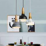 Minimalist Aluminum Suspension Luminaire Decorative Hanging Light Wood Pendant Light for Kitchen Dinner Room thumbnail-6