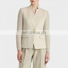 Fashion Cashmere Coat for Women Cable Cashmere Women Coat thumbnail-1