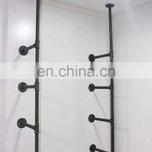 Industrial Retro Wall Mount Iron Pipe Shelf Hung Bracket Diy Storage Shelving Bookshelf thumbnail-3