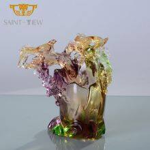 Colored Glaze Fancy Business Gift Auspicious Lions Animal Home Decor Pen Holder Desktop Display Rack Stand thumbnail-3