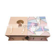 OEM Supplier Custom Printed Boutique Garment Carrier Packaging Bag Foldable Reusable Luxury Paper Shopping Bag With Logo Handle