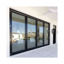 Factory Outlet Waterproof Aluminum Thermal Break Double Glass Casement Door for Interior Room thumbnail-1