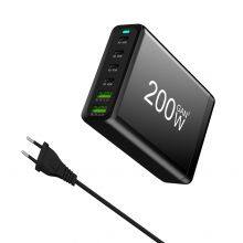 GaN Charger 200W USB C Wall Charger Station PD Fast Charging For IPhone Samsung Xiaomi For Best Hot Seller Product On Amazon thumbnail-5