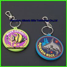Cartoon Keychains Custom Round Shape Soft Pvc Rubber Keychain Custom Sea Animals Figure Keychains Custom for Promo Gifts Keychains thumbnail-4