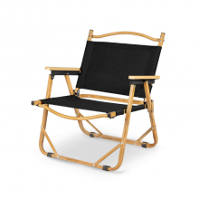 Outdoor Picnic Portable Comfortable Wood Grain Aluminum Foldable Camping Chairs thumbnail-5