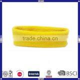 Unisex Elastic Cotton Yellow Sport Headband thumbnail-1
