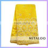Mitaloo MGP0038 Good Price Silk Brocade Fabric Silk George Lace Fabric For Wholesale thumbnail-3