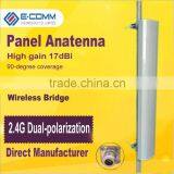 Hot Sale!!2.4Ghz Outdoor High-gain17dBi Dual Polarization Directional Mimo Panel Antenna With N Female for Wireless WIFI