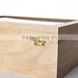 Antique New Design Decorative Handmade Unfinished Small Timber Crate for Plant thumbnail-1