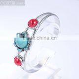 Mixed Styles Bangle Metal Snap Button Jewelry Charm Rhinestone Styles Bangle SZ0011 thumbnail-4