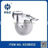 White Steel Industrial Castor Wheel