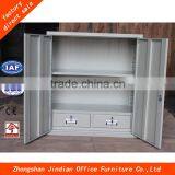 factory high quality steel low locker cabinet with two doors