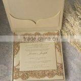 Fany Lace With Ivory Cardstock Handmade Wedding Invitations Card thumbnail-4